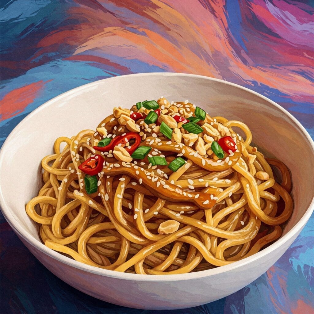 Epic 5-Ingredient Peanut Butter Noodles