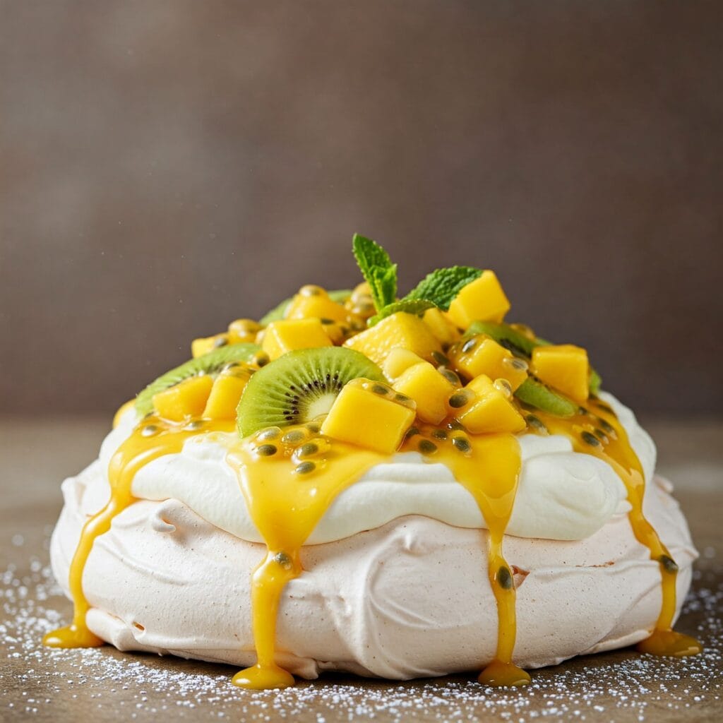 Epic Passionfruit Curd Pavlova: Tropical Meringue Delight