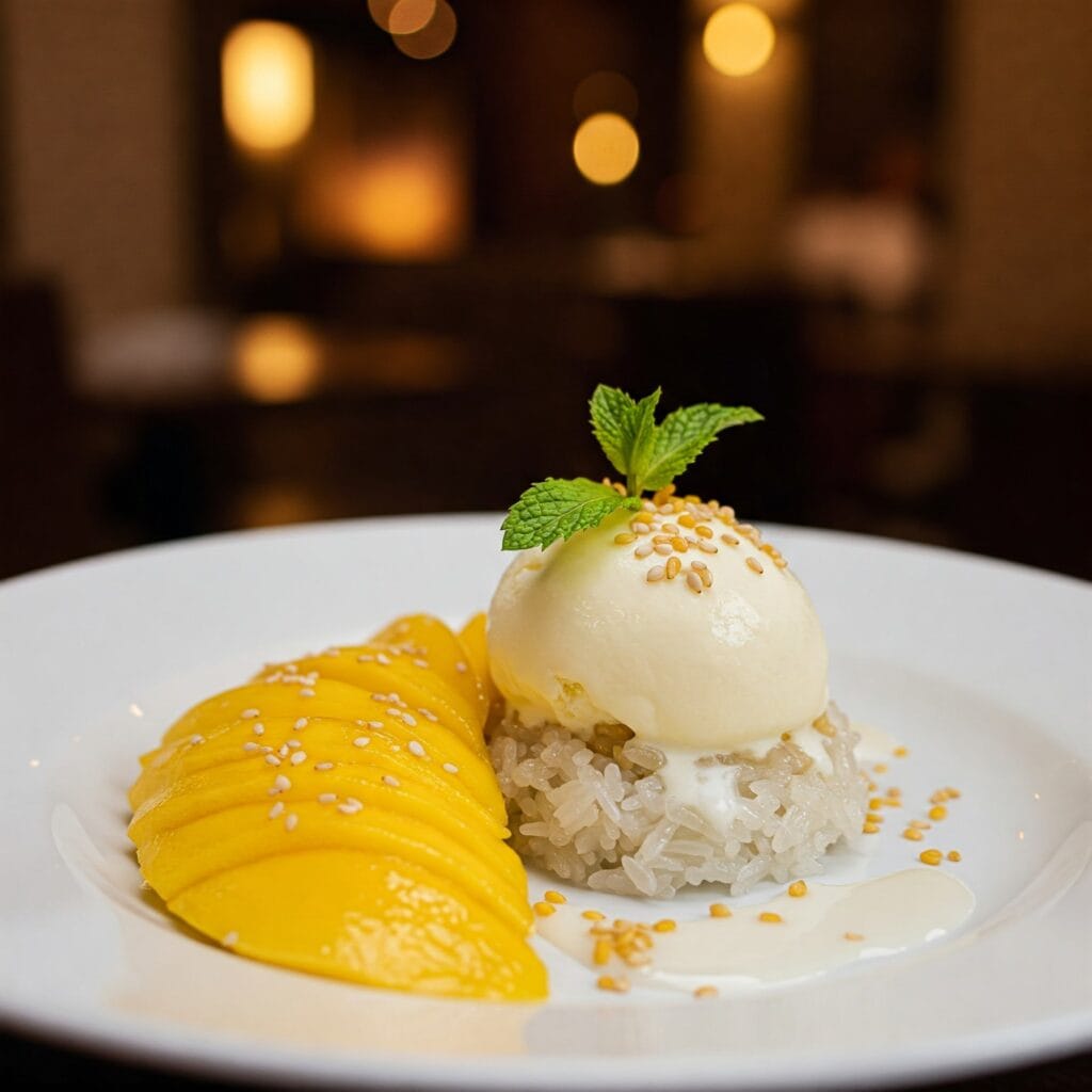 Heavenly Mango Sticky Rice Ice Cream