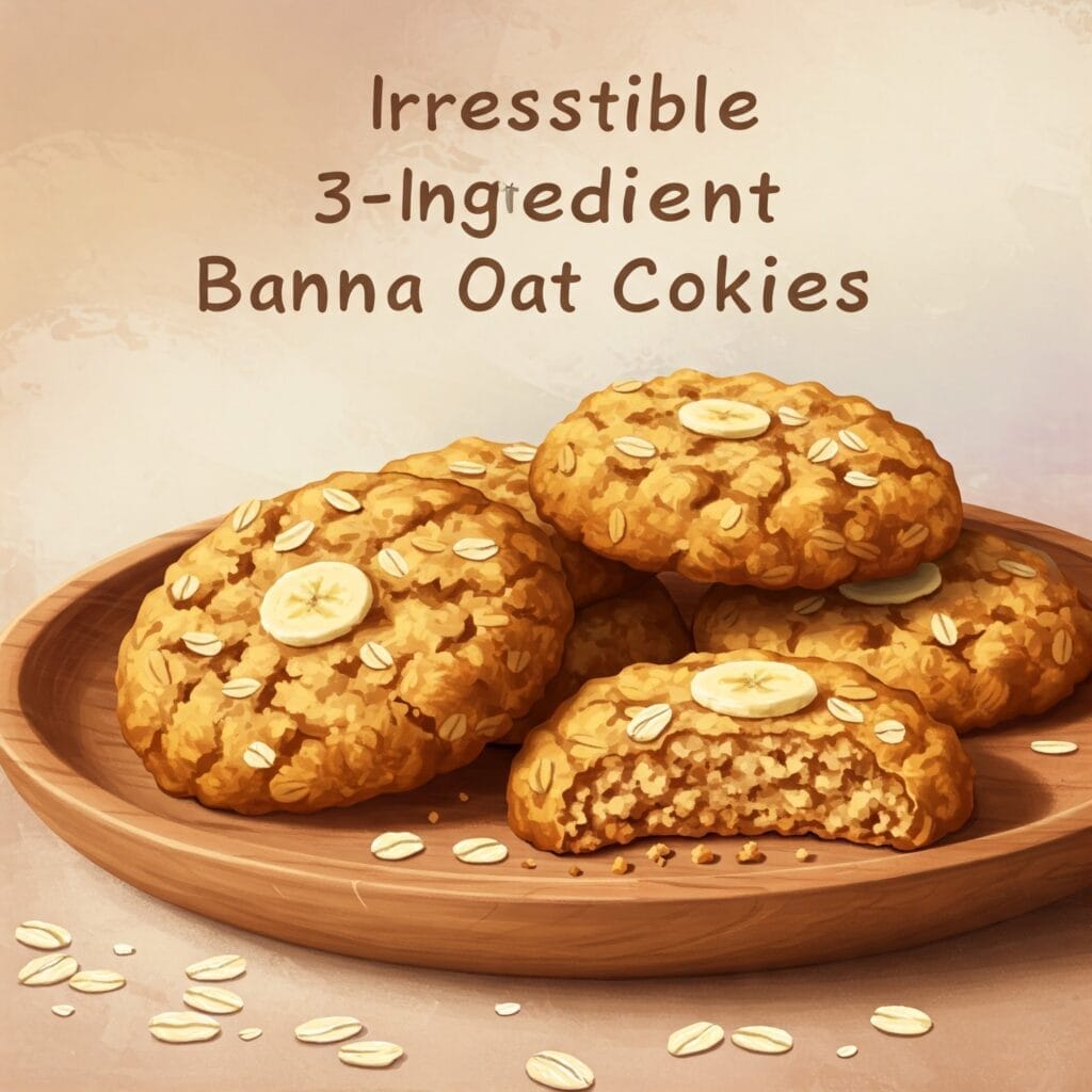 Irresistible 3-Ingredient Banana Oat Cookies