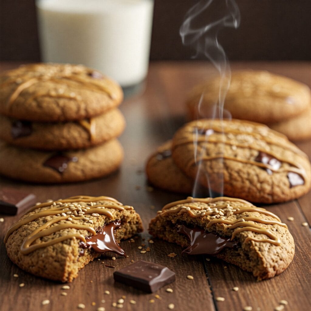 Irresistible Tahini Chocolate Chip Cookies
